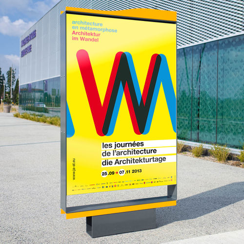 Panneau d'affichage d'extérieur - LOLLIPOP - TF URBAN - professionnel / publicitaire / en aluminium