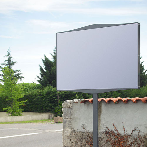 Panneau d'affichage sur pied - SINGLE ROADSIDE - TF URBAN - d'extérieur / double face / en acier galvanisé