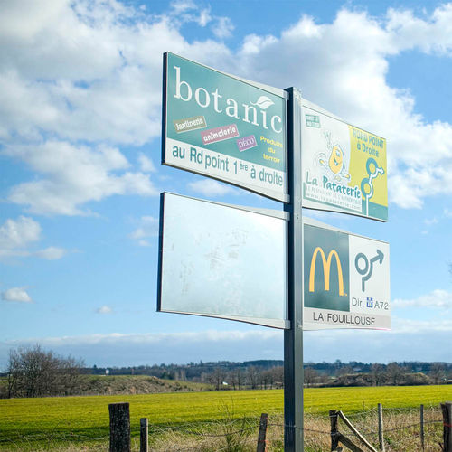 Panneau d'affichage sur pieds hauts - ROADSIDE - TF URBAN - d'extérieur / professionnel / modulaire
