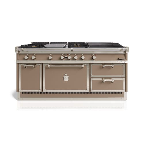 Cuisinière à gaz - OGS188 - Officine Gullo - à usage professionnel / 4 fours / beige