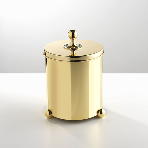 Poubelle de salle de bain - GE01/55/NER - Etrusca Spa - en métal / avec couvercle / contemporaine
