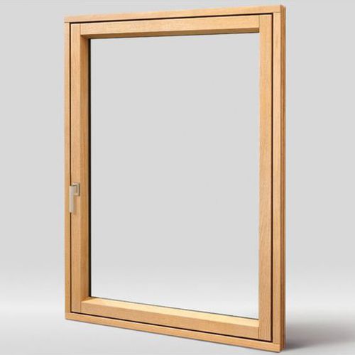 Fenêtre en bois - INTESA PLUS 99 - isamserramenti - en métal / battante / à triple vitrage
