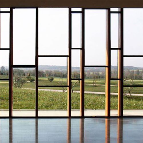 Mur-rideau en panneaux - isamserramenti - en bois / miroir