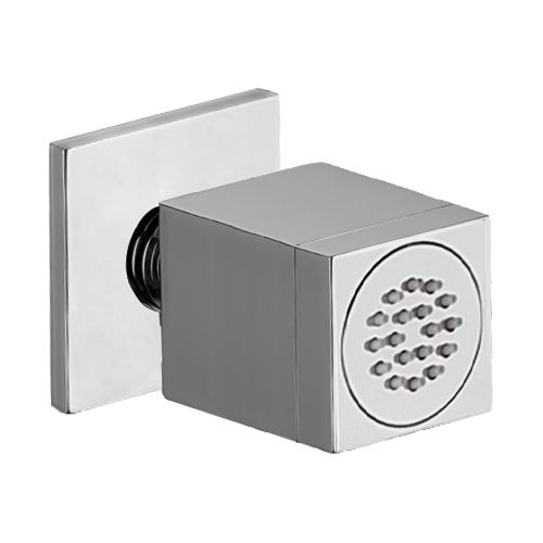 Douchette latérale en laiton chromé - GQ001 - Rubinetterie Mariani - carrée / finition chrome / professionnelle