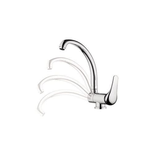 Mitigeur à poser - 510E2 - Rubinetterie Mariani - en métal chromé / de cuisine / 1 trou
