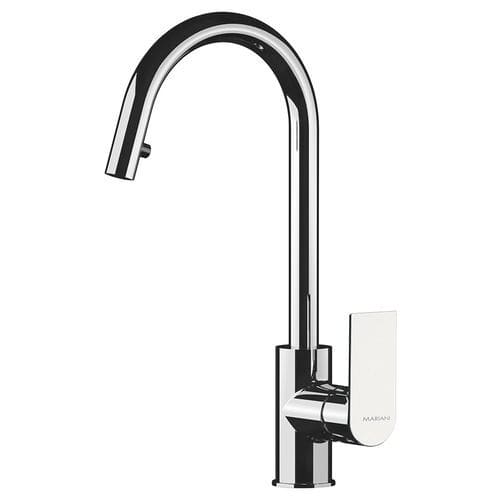 Mitigeur à poser - 584AV - Rubinetterie Mariani - en laiton chromé / de cuisine / 1 trou