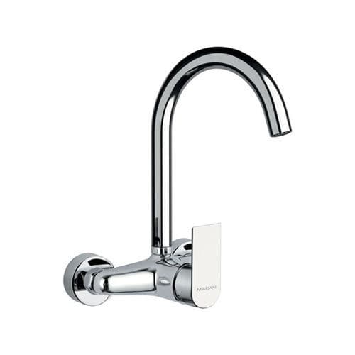 Mitigeur à bec orientable - 505AVB  - Rubinetterie Mariani - mural / en laiton chromé / de cuisine