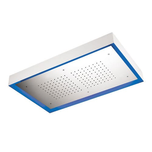 Pommeau de douche de plafond - CAR77 - Rubinetterie Mariani - rectangulaire / pluie / avec éclairage intégré