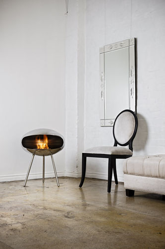 Cheminée au bioéthanol - TERRA - Cocoon Fires - à encastrer / simple face / à foyer ouvert