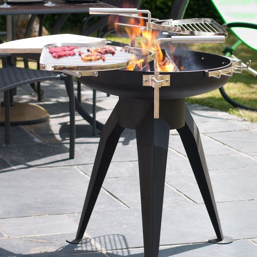 Barbecue à charbon - CORDOBA - Buschbeck - à bois / sur pied / en acier