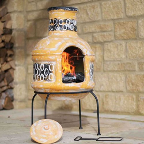 Barbecue à bois - CIRCLE - Buschbeck - sur pied / en argile