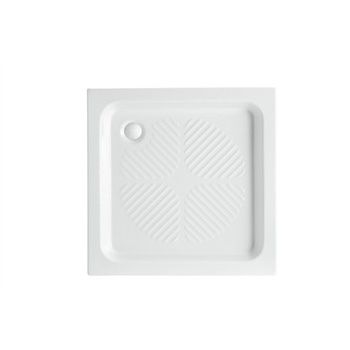 Receveur de douche carré - CONTRACT 75x75 - Ceramic Vulcano - à encastrer / en céramique