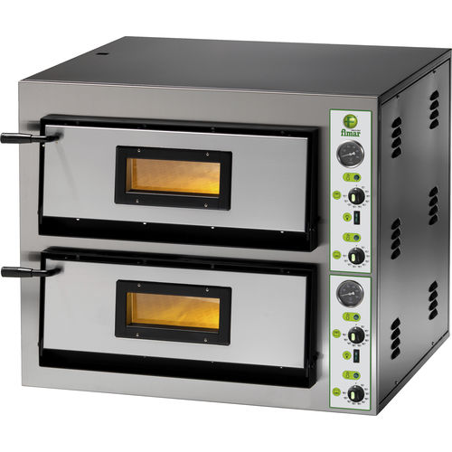 Four à pizza professionnel - FME/4+4 - Fimar - électrique / pose libre / avec sole fixe
