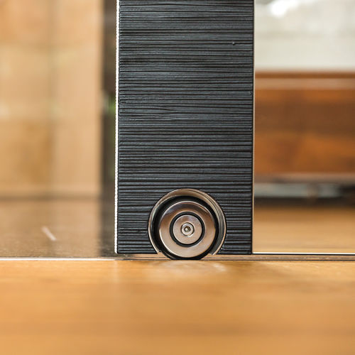 Système coulissant en acier inoxydable - TERRA H ST.1061.TH - MWE Edelstahlmanufaktur - pour porte en bois