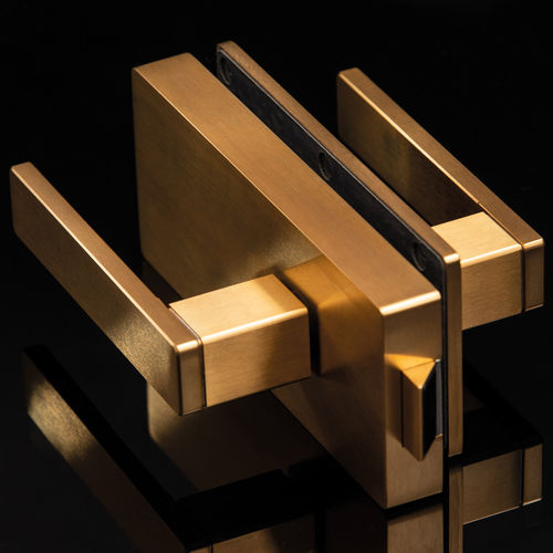 Poignée pour porte en verre - AKZENT EVO - MWE Edelstahlmanufaktur - en inox / en acier inoxydable poli / contemporaine