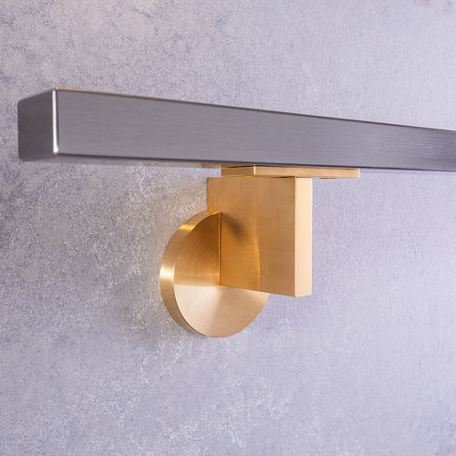 Main courante en acier inoxydable - CONCEPT F - MWE Edelstahlmanufaktur - en acier inoxydable poli / en bois