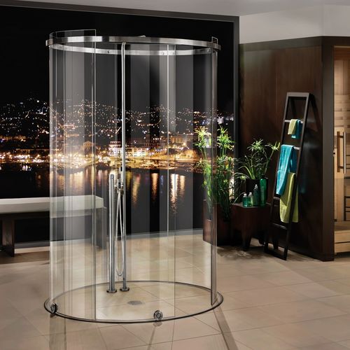 Système coulissant en acier inoxydable - TERRA - MWE Edelstahlmanufaktur - pour porte en verre / pour porte de douche