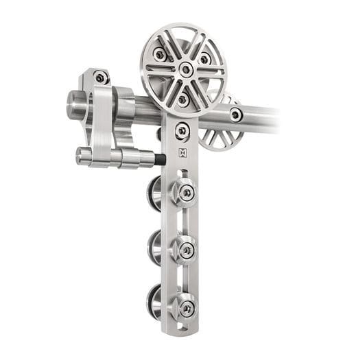Système coulissant en métal - CHRONOS - MWE Edelstahlmanufaktur - en bois / en plastique / en verre