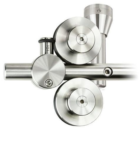 Système coulissant en acier inoxydable - TWIN - MWE Edelstahlmanufaktur - pour porte en verre / pour porte / pour porte en bois