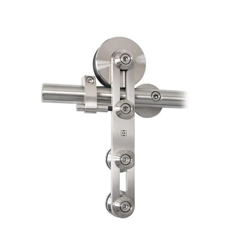 Système coulissant en acier inoxydable - PROTEC ST.1016 - MWE Edelstahlmanufaktur - pour porte en verre / pour porte en bois