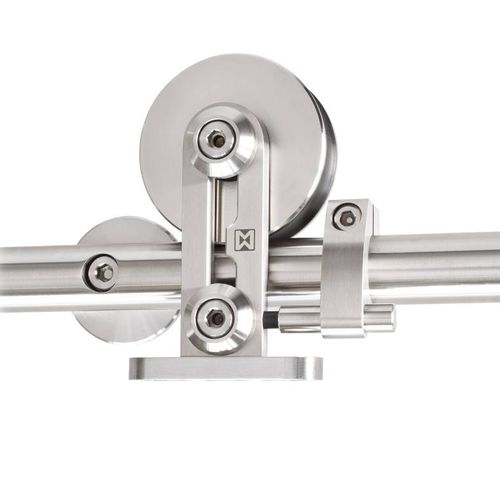 Système coulissant en acier inoxydable - SUPRA ST.1009.SU - MWE Edelstahlmanufaktur - pour porte en verre / pour porte en bois