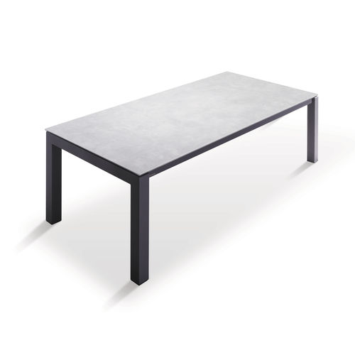 Table contemporaine - ENIX - MOBLIBERICA - en céramique / avec piètement en métal / rectangulaire
