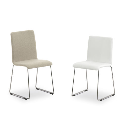 Chaise contemporaine - IBIZA - MOBLIBERICA - d'intérieur / en tissu / en bois