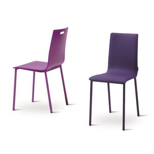 Chaise contemporaine - KOKO - MOBLIBERICA - d'intérieur / en tissu / en cuir