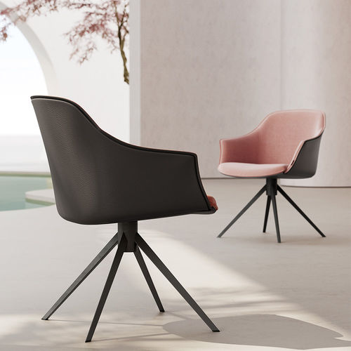 Chaise contemporaine - KEDUA - MOBLIBERICA - d'intérieur / en tissu / avec piètement en métal