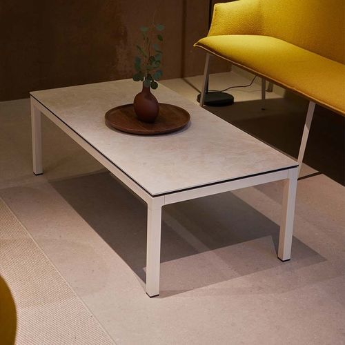 Table basse contemporaine - ARESTA - MOBLIBERICA - en céramique / avec piètement en métal / rectangulaire