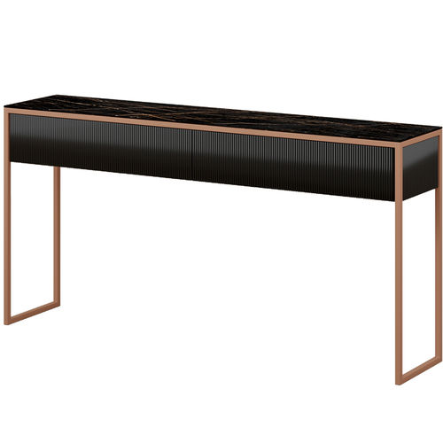 Console contemporaine - TERRA - MOBLIBERICA - en verre / en céramique / avec piètement en métal