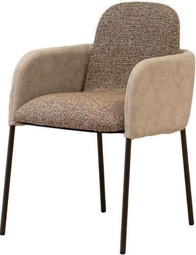 Chaise de salle à manger moderne - NAI - MOBLIBERICA - d'intérieur / en métal / en tissu