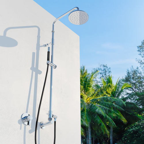 Douche d'extérieur en acier inoxydable - WATERLINE : W0X1.E + MR1 - Fontealta