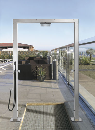 Douche de jardin de piscine - LARES SHOWER BRIDGE: PQ80 - Fontealta - en acier inoxydable