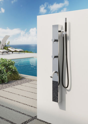 Douche de jardin de piscine - IN&OUT SHOWER: P9 - Fontealta - en acier inoxydable