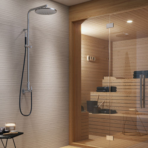 Colonne de douche professionnelle - CLASSY : W632.E - Fontealta - en inox / murale / contemporaine