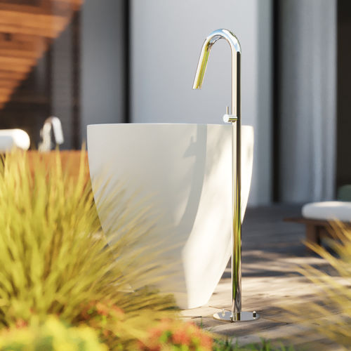 Mitigeur de vasque - TWIGGY: CS40L.M - Fontealta - au sol / en acier inoxydable / d'extérieur