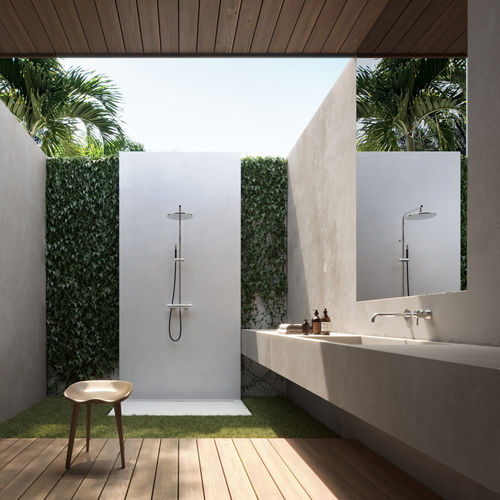 Colonne de douche thermostatique - CLASSY : W675.E - Fontealta - en inox / murale / contemporaine