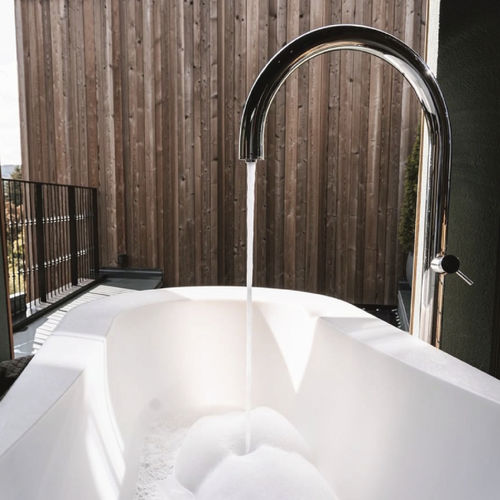 Bec pour baignoire en acier - ORIGO-C60V.HF.M - Fontealta - au sol / pour hôtel
