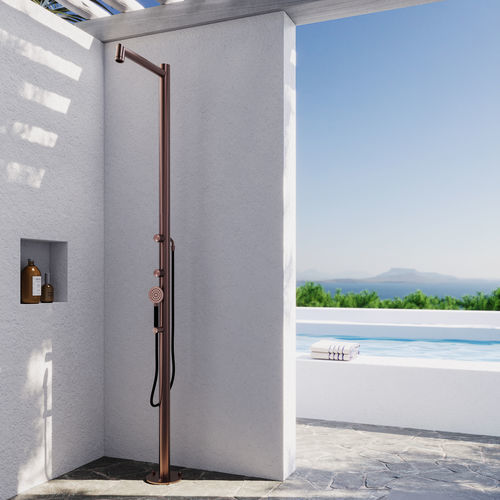 Colonne de douche professionnelle - FLAMINGO F60.ME - Fontealta - en inox / sur pied / contemporaine