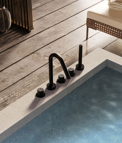 Mélangeur pour baignoire - TWIGGY W5B.Y - Fontealta - à poser / en acier inoxydable / d'intérieur