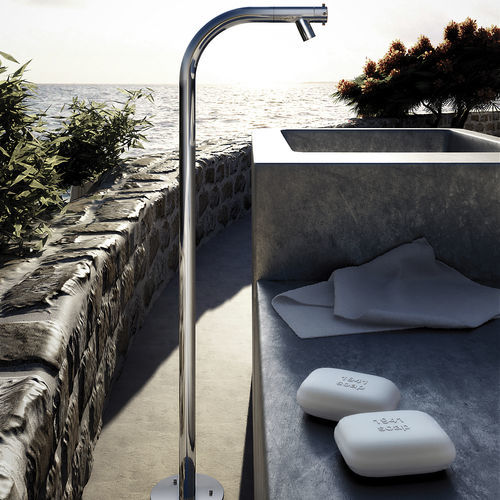 Colonne de douche d'extérieur - SPRING GARDEN: COL30.H - Fontealta - en inox / sur pied / contemporaine