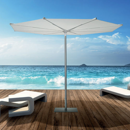 Parasol octogonal - REVO - Scolaro - à mât central / en tissu acrylique / en aluminium