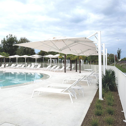 Parasol carré - Astro StarWhite - Scolaro - rectangulaire / orientable / déporté