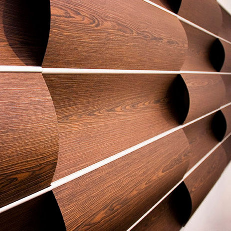 Panneau décoratif mural - WOVIN WALL.01 - Wovin Wall - en bois / en stratifié / 3D