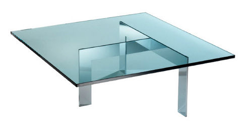 Table basse contemporaine - FRAME - Lourens Fisher - en verre / carrée / résidentielle