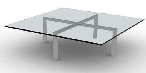 Table basse contemporaine - CROSS - Lourens Fisher - en verre / carrée / résidentielle