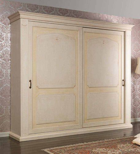 Armoire de style - BOTTICELLI - VIMERCATI MEDA LUXURY CLASSIC FURNITURE - en bois / à porte coulissante / ivoire