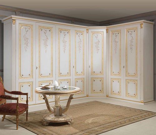 Armoire d'angle - PORTABLE - VIMERCATI MEDA LUXURY CLASSIC FURNITURE - de style / en bois / à portes battantes