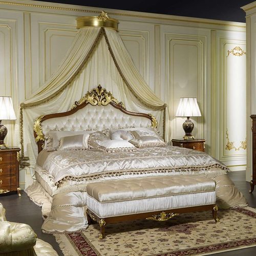 Lit à baldaquin - France - VIMERCATI MEDA LUXURY CLASSIC FURNITURE - double / de style / tapissé